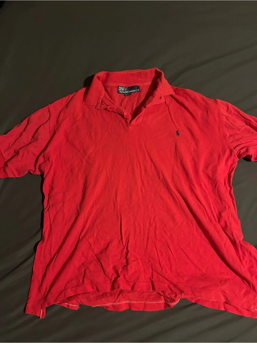 Ralph Lauren Red Short-Sleeve Polo with Embroidered Pony